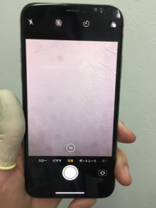 壊れたiPhoneXのバックカメラ