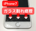 iPhone7のガラス割れ修理をしませんか？スマップル宇都宮店で「データそのまま修理」